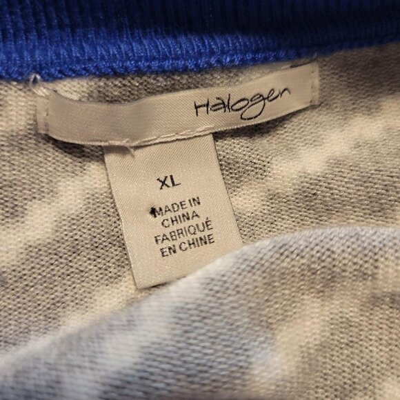 Halogen Black and Blue Striped Cardigan - Picture 6 of 9